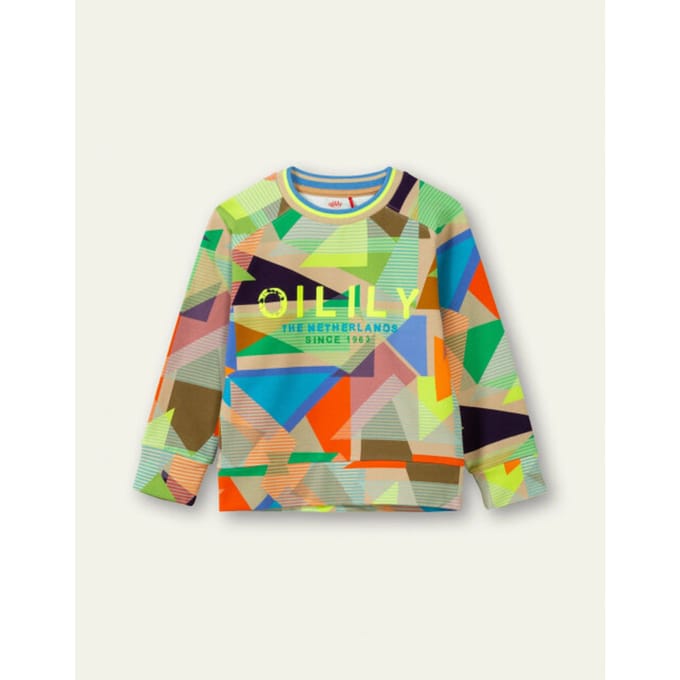Oilily Hoores - Sweater - Jongens - Beige - 116/6yr