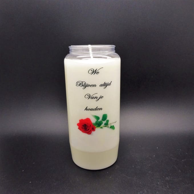 Noveenkaars Spreuk 013 - 6 dagen brander (5 stuks)