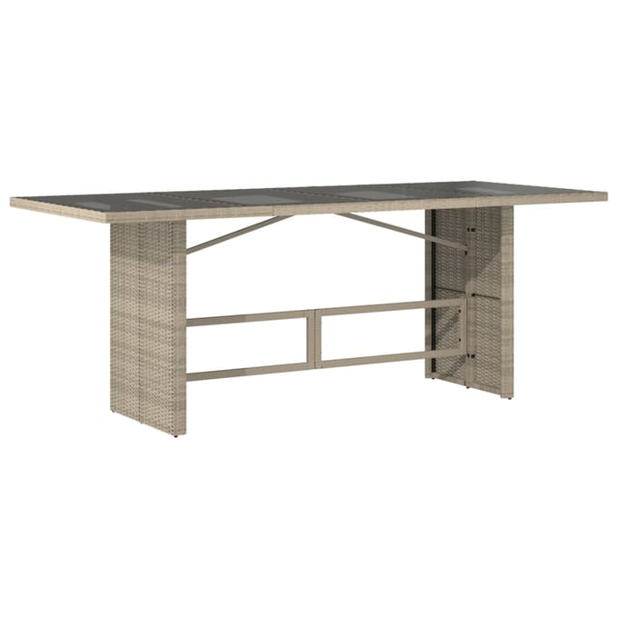vidaXL - 7-delige - Tuinset - met - kussens - poly - rattan - grijs