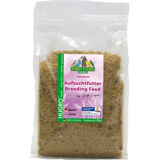 500g Hugro opfokvoer kant-en-klaar vogelvoer