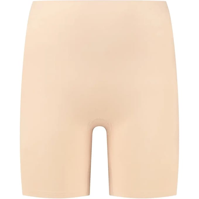 Bye Bra Mid Waist Low Back Shaping Shorts voor dames, onzichtbaar naadloos ondergoed voor outfits met open rug, siliconen voor optimale pasvorm, zachte stof (beige, XXL)
