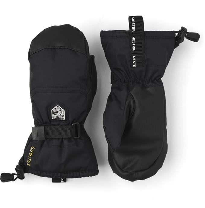 Hestra Gore-Tex Gauntlet wanten, junior, zwart