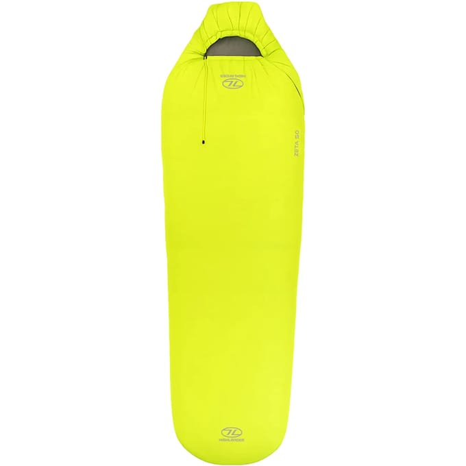 Highlander mummyslaapzak Zeta 50 Lime 14°C - Groen