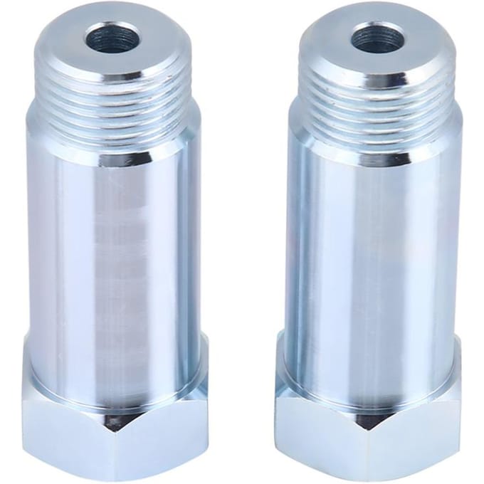 1 Paar Universele Rechte O2 Zuurstofsensor Verlengstuk M18*1.5 white