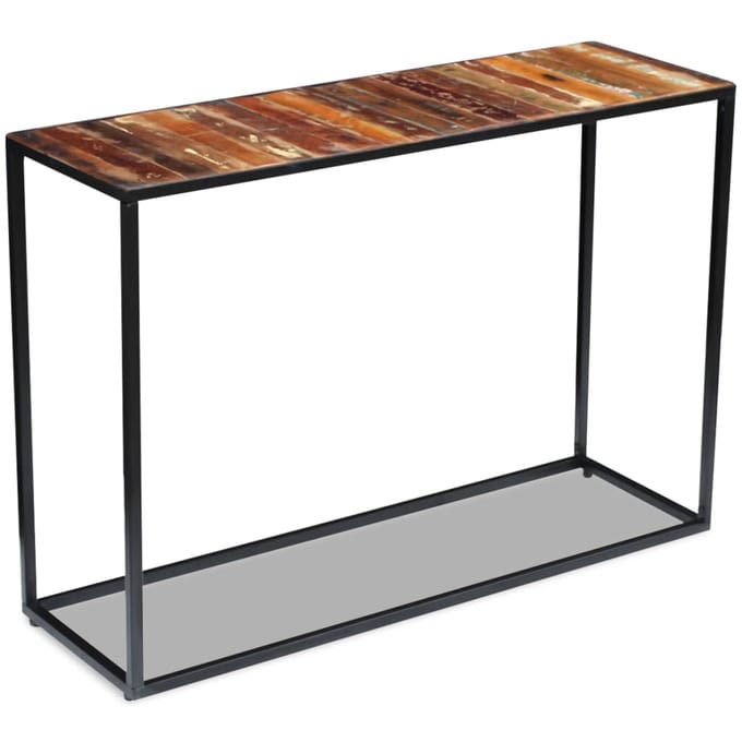 vidaXL - Wandtafel - 110x35x76 - cm - massief - gerecycled - hout
