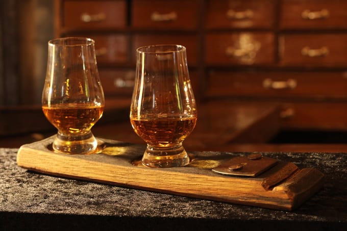 BA Limited Edition Proefplank `Whisky' met 2 glazen / Whiskyliefhebber / Vaderdag / Whisky Gift / Cadeau Idee