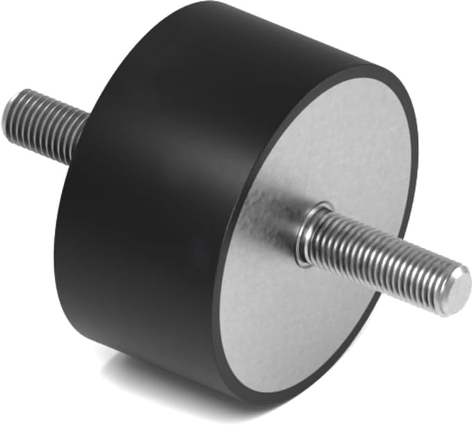 Rubbermagazijn - Trillingsdemper - Type A - 75x40mm - M12 - Set 5 stuks