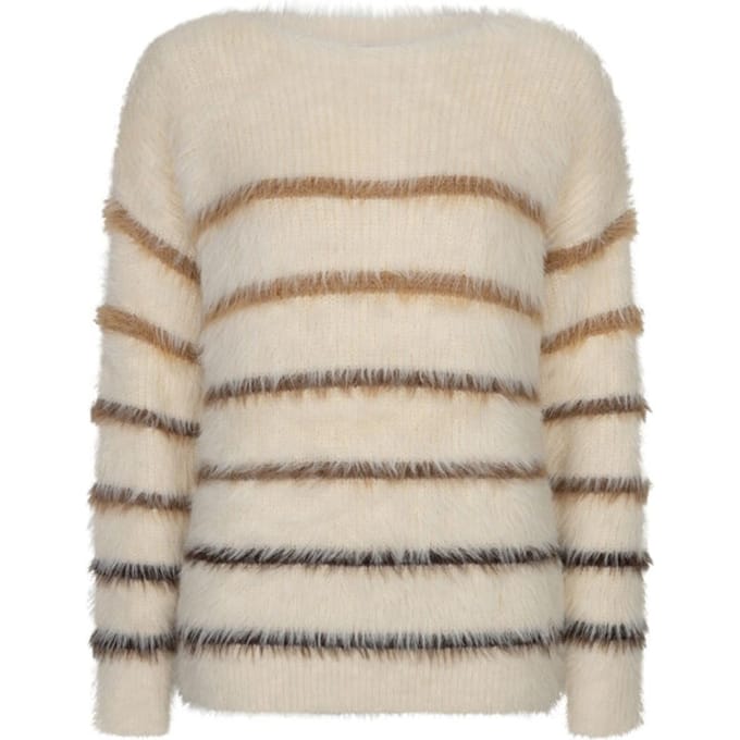 Red Button Rb sweet fuzzy stripe beige