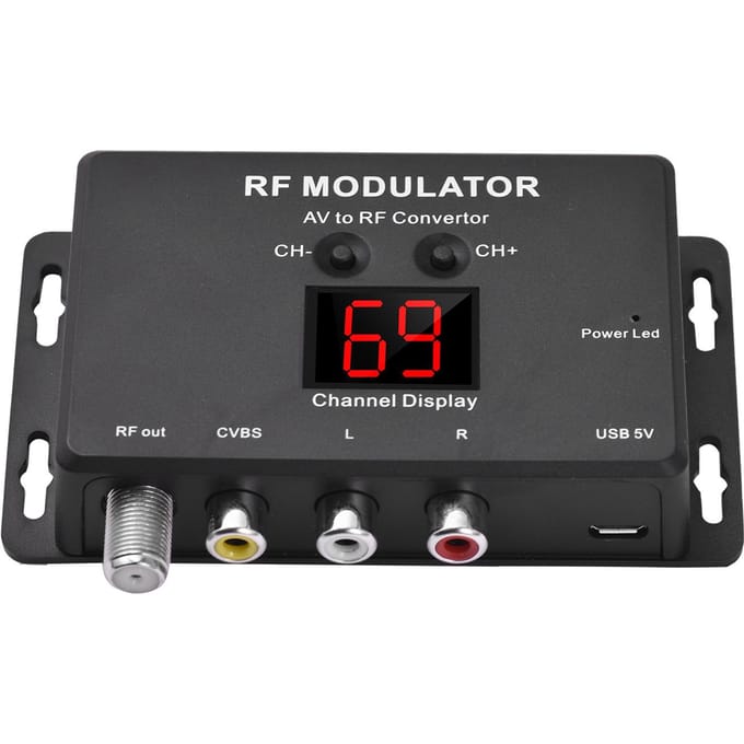 Modulateur RF M60 Convertisseur AV vers RF noir