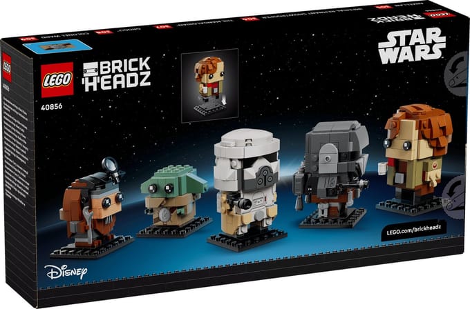 LEGO Star Wars Brickheadz 40856 - De Mandalorian en Grogu: bondgenoten en schurken