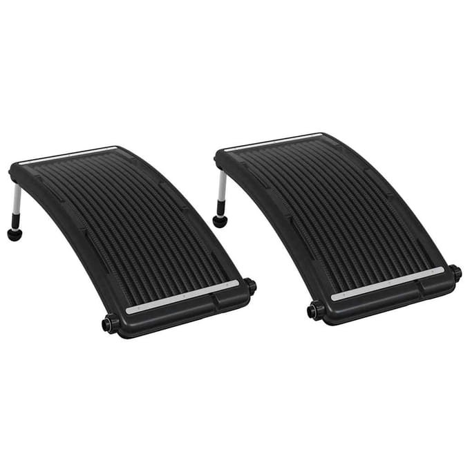 vidaXL Zwembadverwarmingspanelen solar 2 st gebogen 110x65 cm