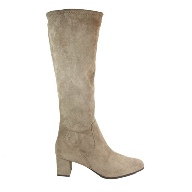 Caprice 9-9-25547-41 306 Lange Laarzen Beige Stretch Dames - Beige - 41
