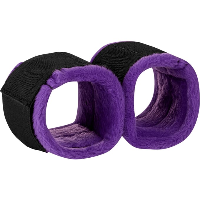 Rimba - Soft Bondage Boeien Met Masker - Zwart/Paars