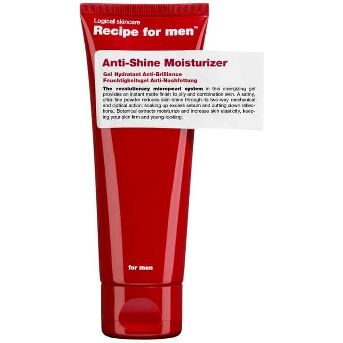 Recipe For Men - Hydraterende Gezichtscrème voor mannen - Anti Shine Moisturizer 75ml