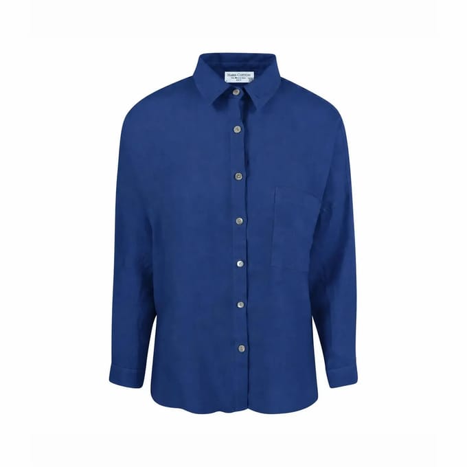 Dameshemd met lange mouwen Haris Cotton