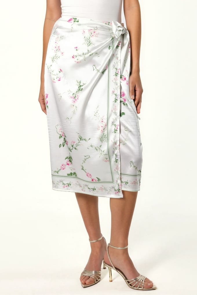 Satin Wrap Rok
