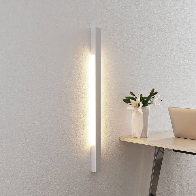Arcchio LED wandlamp Ivano, 91 cm, wit, aluminium