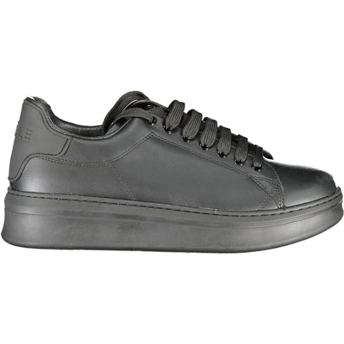 Gaelle Paris Zwarte Polyurethaan Heren Sneaker