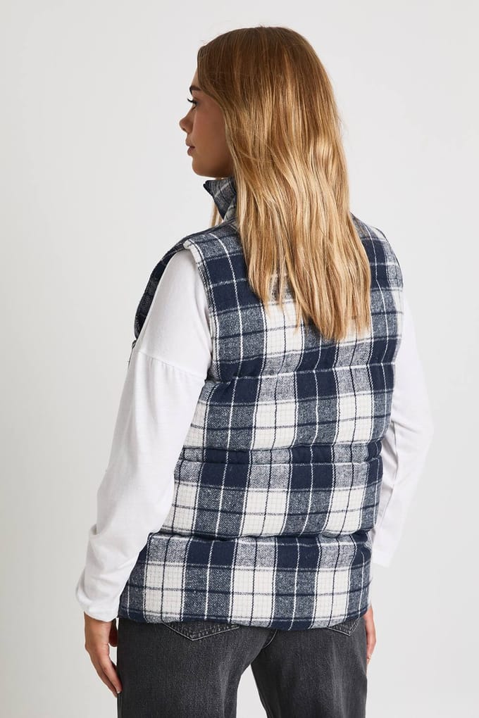 boohoo Dames Bekijk Oversized Puffer Gillet | Navy | Maat: 8