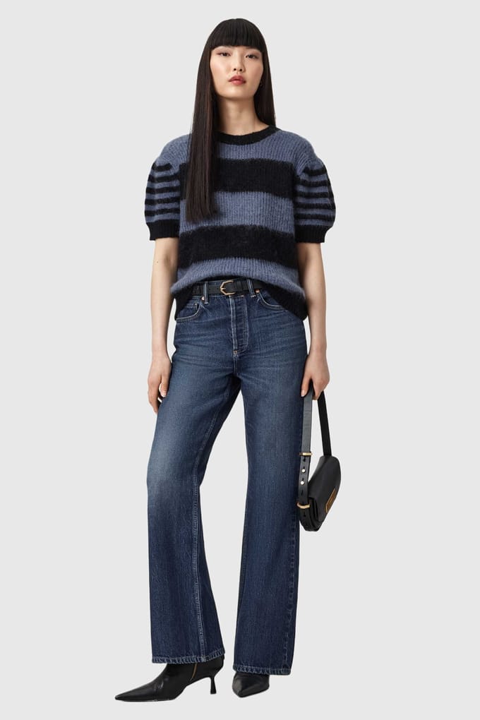 AllSaints Mathilde Jean Dark Indigo Taglia: W30 | Pantaloni Outlet | Donna | Blu