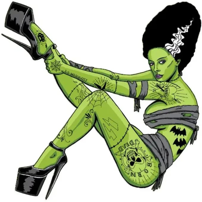 Stickers Lethal Threat Bride Of Frankenstien