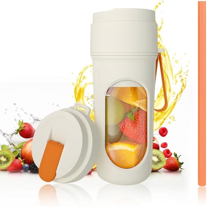 Draagbare Blender - Blender To Go - Draadloos - Draagbare Mini Blender - Portable Blender - Blender smoothie - 12 Mesjes - Smoothie Maker