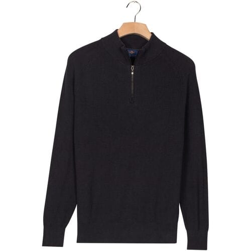 Baileys – Gebreide Trui – Casual Pullover – Halve rits – Navy – 528437-60
