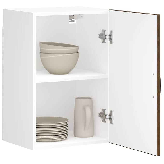 vidaXL - Keukenbovenkast - Lucca - bewerkt - hout - bruin - eikenkleur
