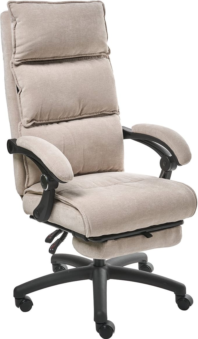 EATON - Directiestoel - Beige - Chenille