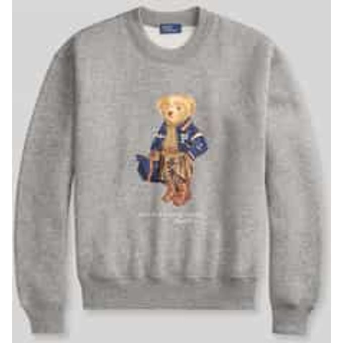 Regular fit sweatshirt van katoenmix met polo bear