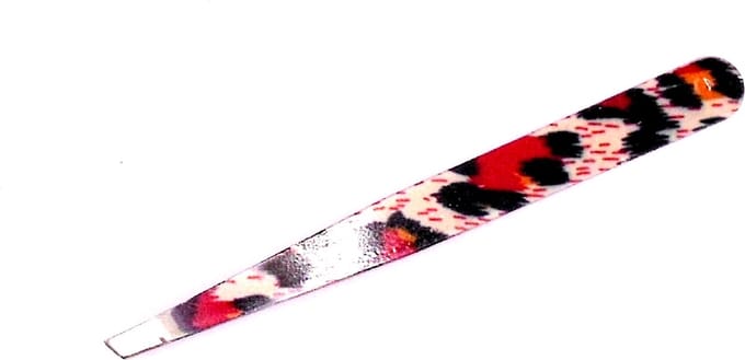 Pincet rood-zwart-crème patroon