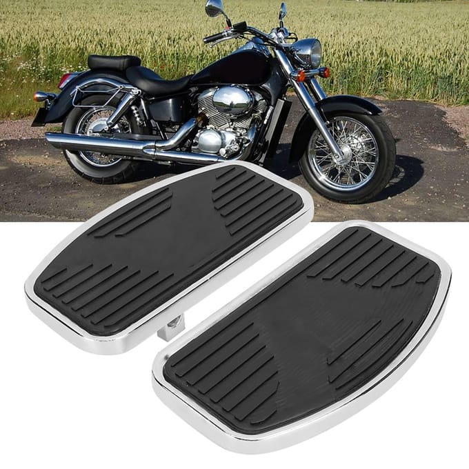 Motorfietspedaal Voetplaat Voetsteun Past voor Shadow ACE VT400750 97?03 white