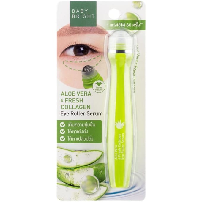 BABY BRIGHT Aloë Vera & Fresh Collageen Oogroller Serum 15 ml. 15 ml. beige