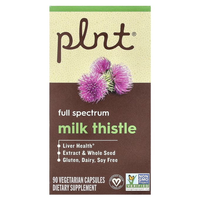Plnt, milk thistle, 90 veggie capsules