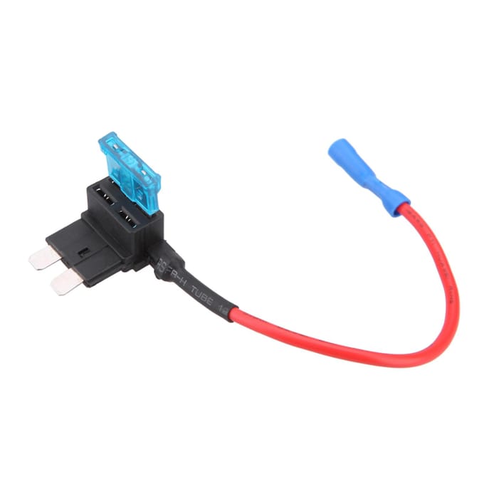 Een Piggy-Back standaard bladzekeringhouder voor een circuitzekering black
