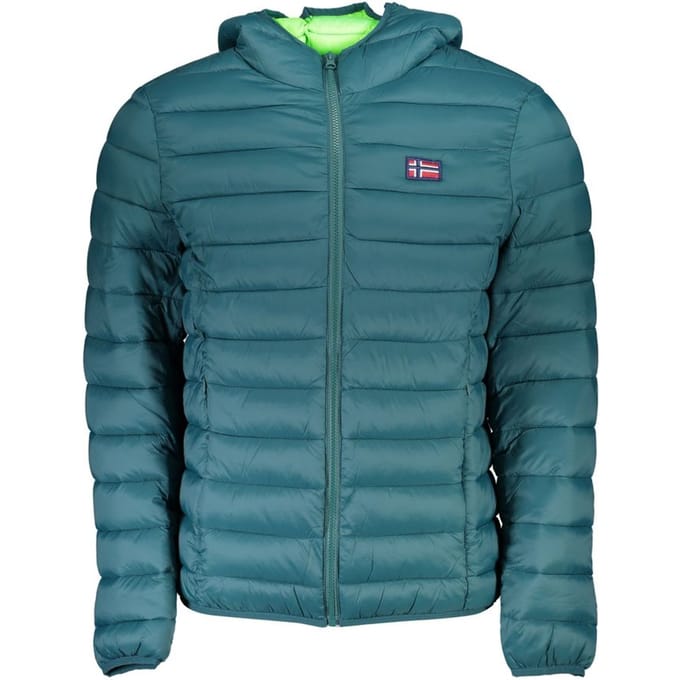 Gewatteerde Hoodie Jacket Lichtgewicht Teal