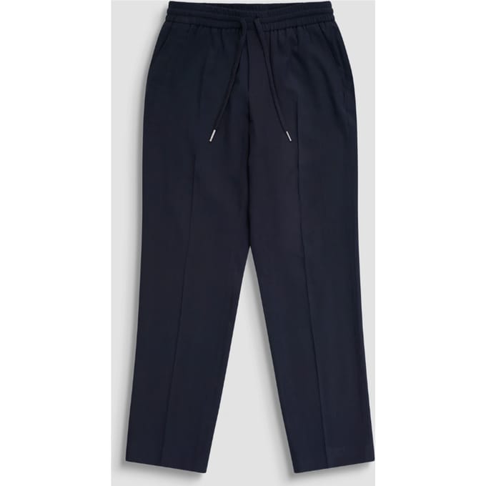 broek ontspannen fit man blauw marine