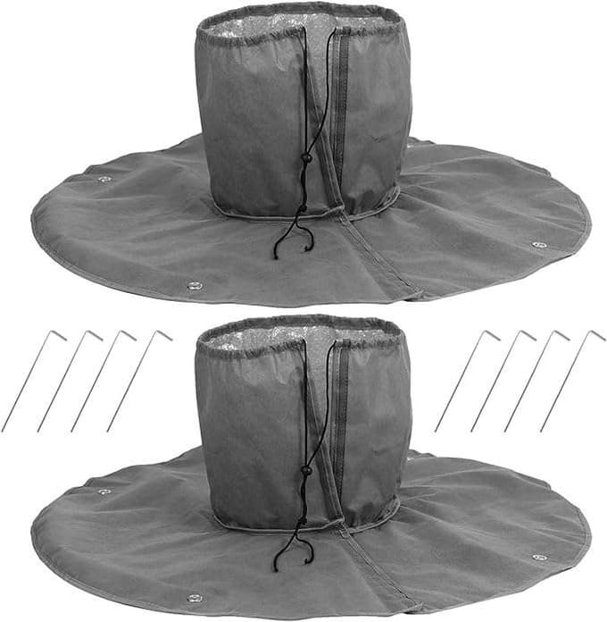 CE - Plantenbeschermhoes - 100 cm - Grijs - 2 stuks