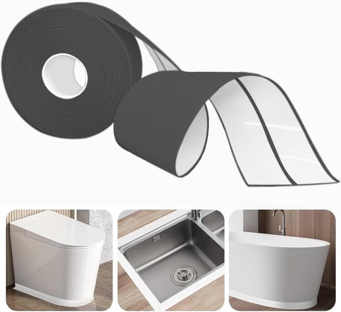 Zelfklevende Zachte Plint 20mm PVC - 6 Meter - Zwart