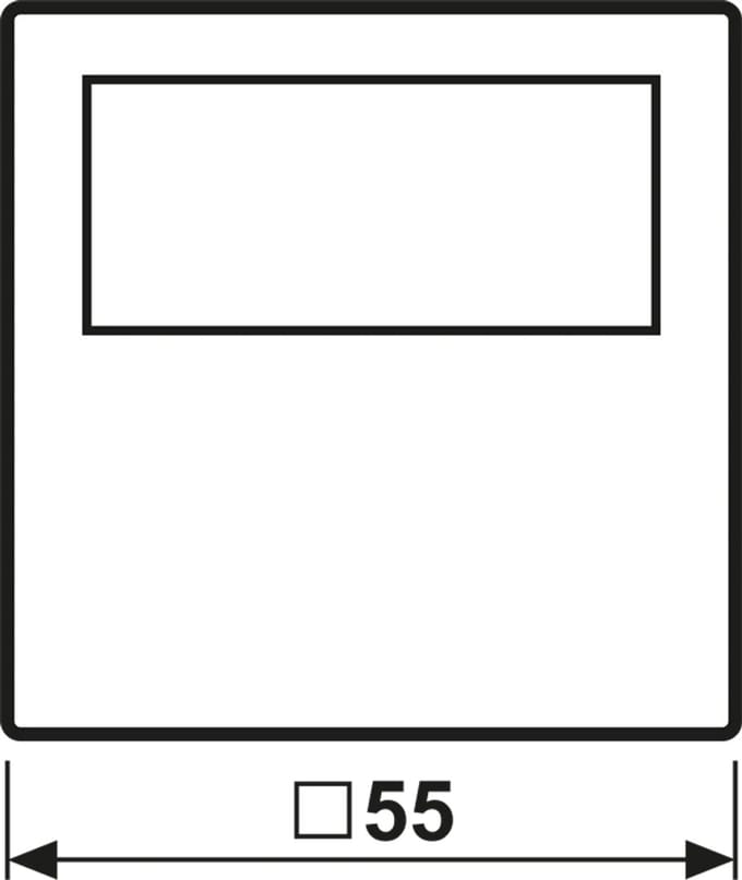 JUNG A/AS500 timer standaard met display - zwart (A 1750 D SW)