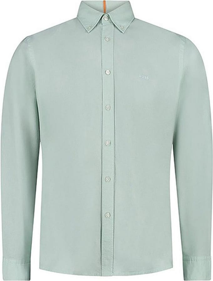 Hugo Boss Overhemd Regular Fit - Lichtgroen - Maat S