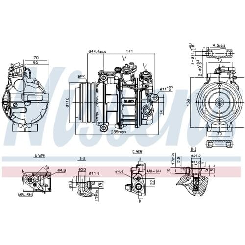 Airco-compressor NISSENS 890749