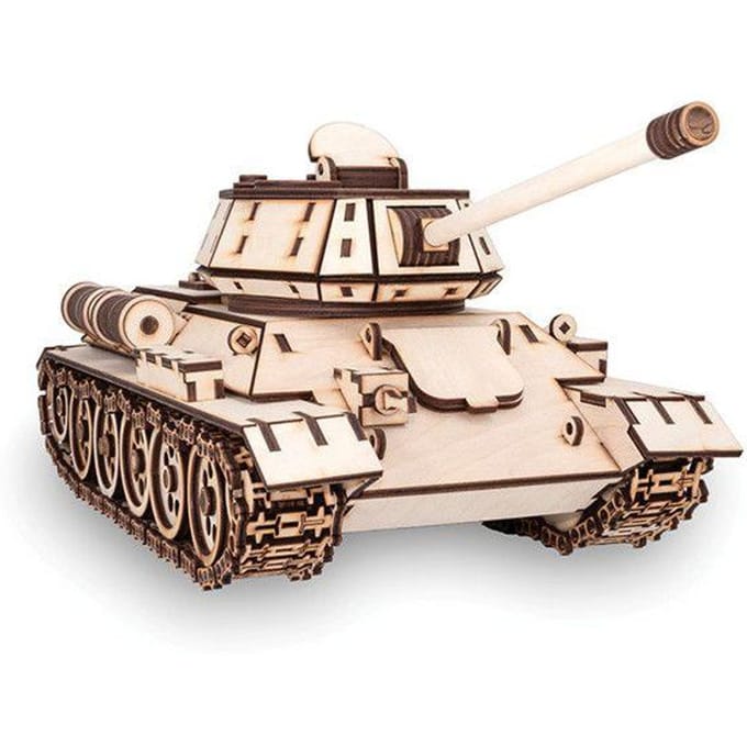 Eco-Wood-Art Tank T-34 - Houten Modelbouw