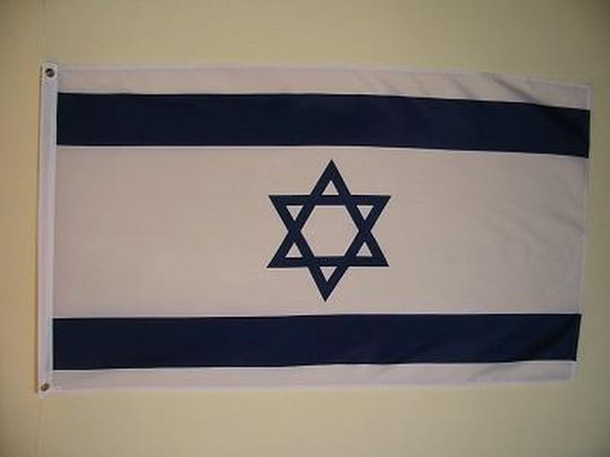Vlag van israel 90 x 150 cm