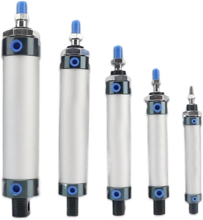 Luchtcilinder - Pneumatische Cilinder - Industriële Automatisering - Dubbelwerkend - 20mm Boring 25mm Slag - Metaal