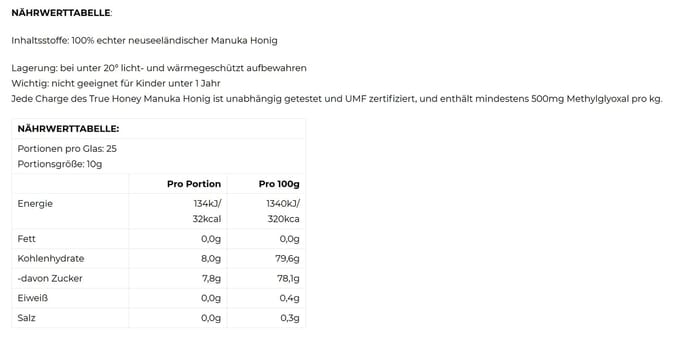 De Echte Honing Manuka Honing MGO 250g Co. 500+ brown