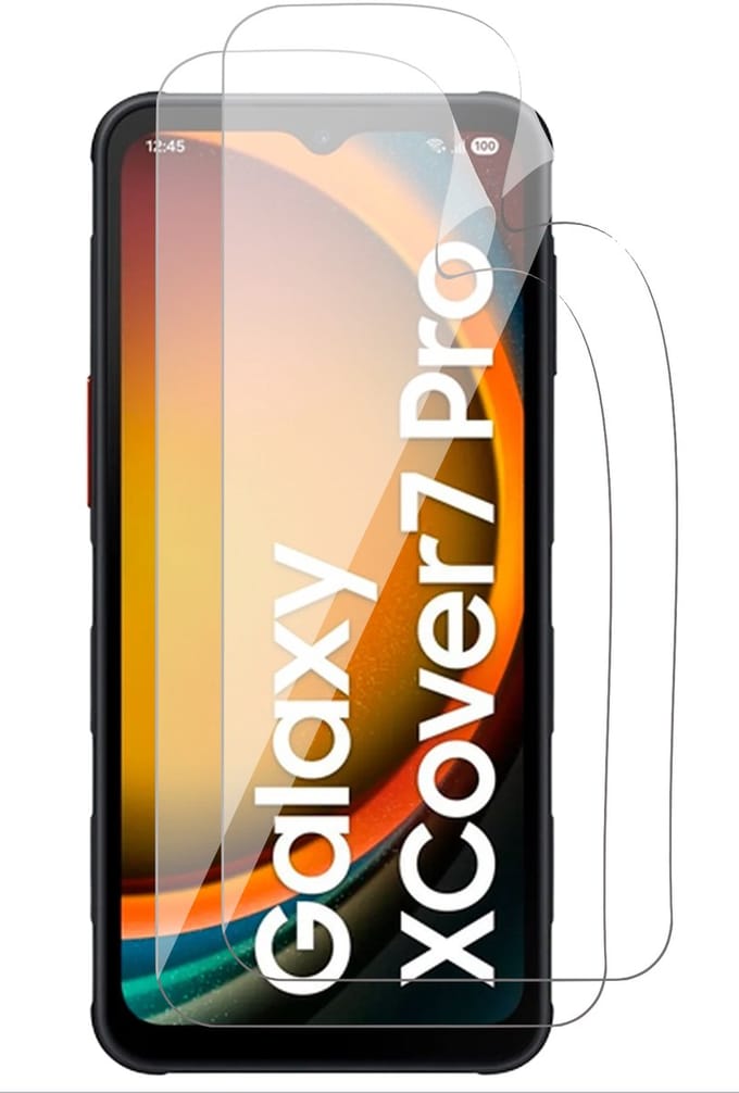Screenprotector geschikt voor Samsung Galaxy XCover 7 Pro - 2x FlexGuard Screen Protector