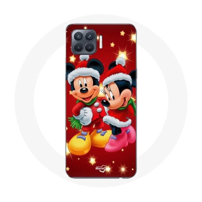 Coque de protection - Maniacase - Oppo A93 - Mickey Mouse et Minnie Mouse - Souple - Noir