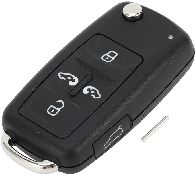 Dailygoods - Sleutelbehuizing voor Keyless Entry met 5 Knoppen voor Vervanging