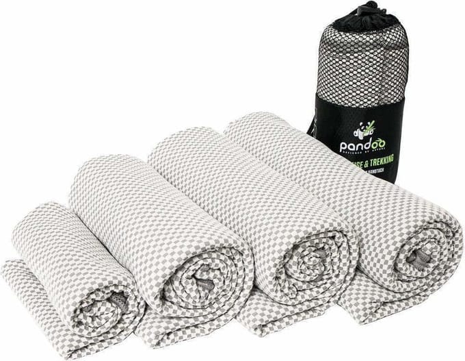 Pandoo Reishanddoek - Large - Grijs - Sneldrogend - Absorberend - Compact